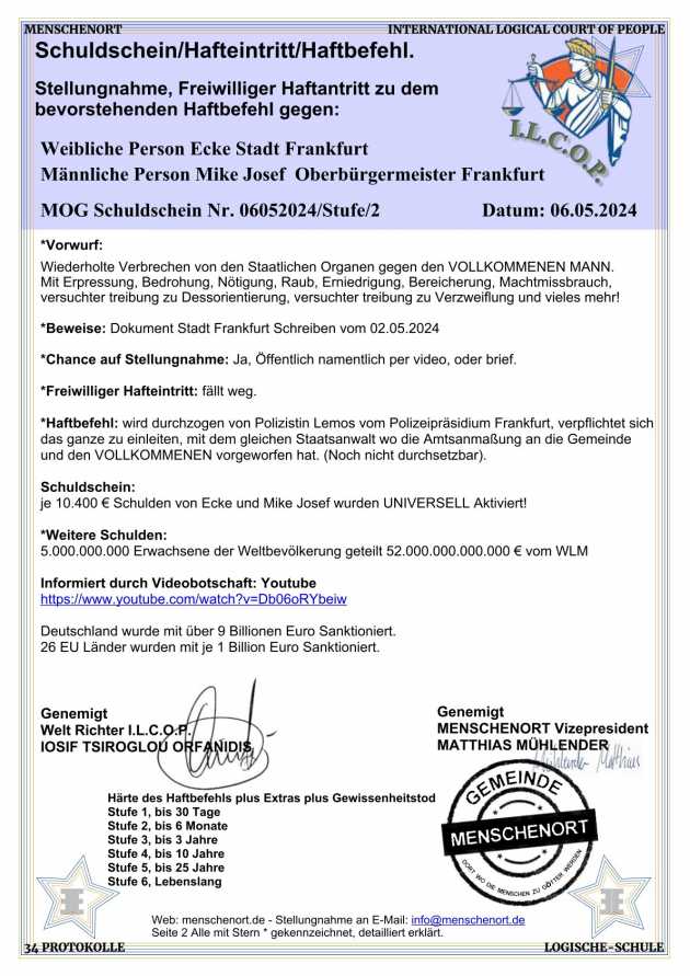 Schuldschein-Haftbefehl-Ecke-Mike Oberbürgermeister Frankfurt